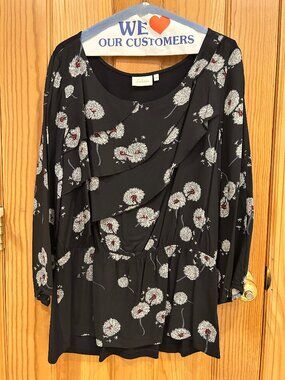 Anthropologie Deletta Tiered Dandelion Blouse